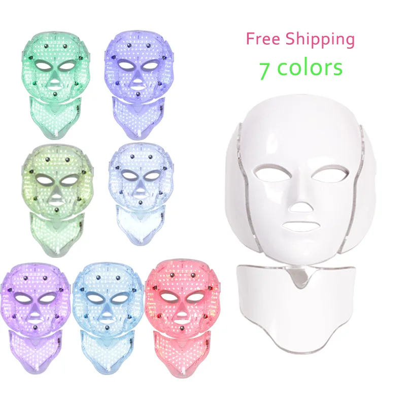 

MFEISI 7 Colors Face Mask LED Facial Mask Therapy Machine Photon Therapy Light Skin Care Wrinkle Acne Removal Face Beauty