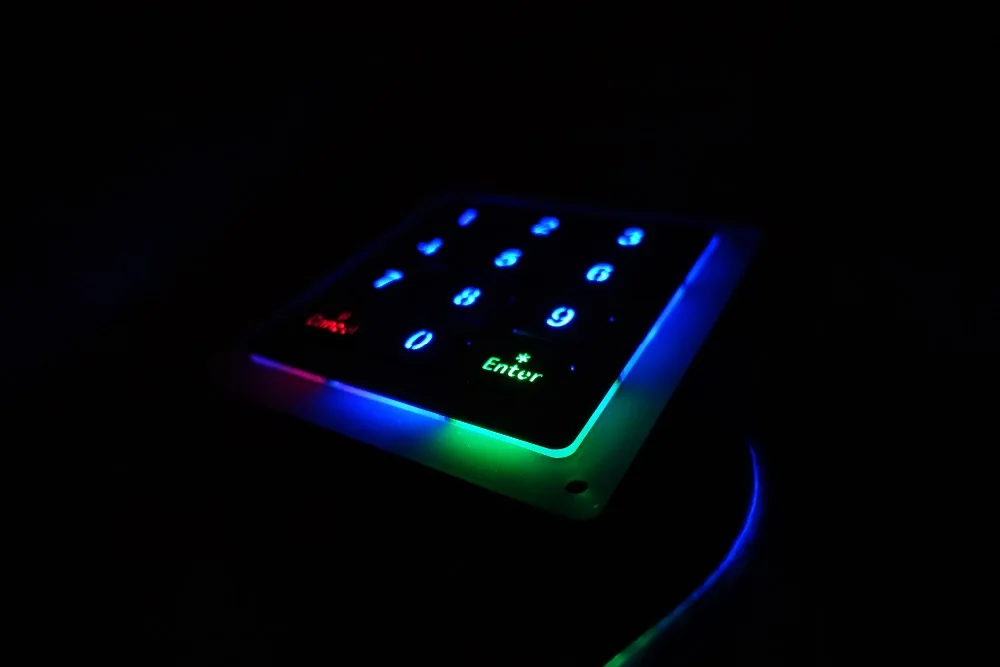 12 клавиш 4x3 металла подсветка нержавеющая сталь цифровая клавиатура с подсветкой, Водонепроницаемый цифровой светодиодный торговый автомат клавиатура с подсветкой