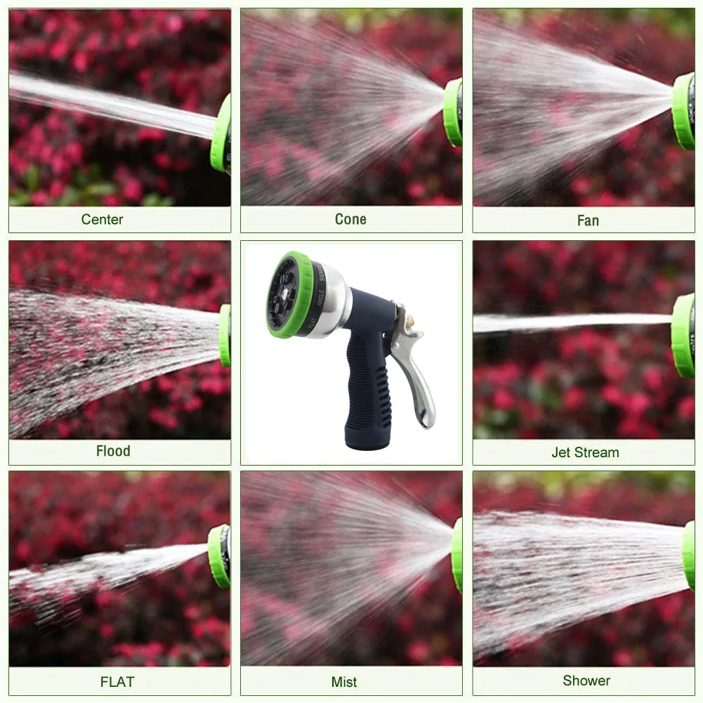 Car Wash Garden Hose Nozzle 9Pattern Handheld High Pressure Water Sprayer Gun Cleaning Watering Lawn Sprinkler | Инструменты