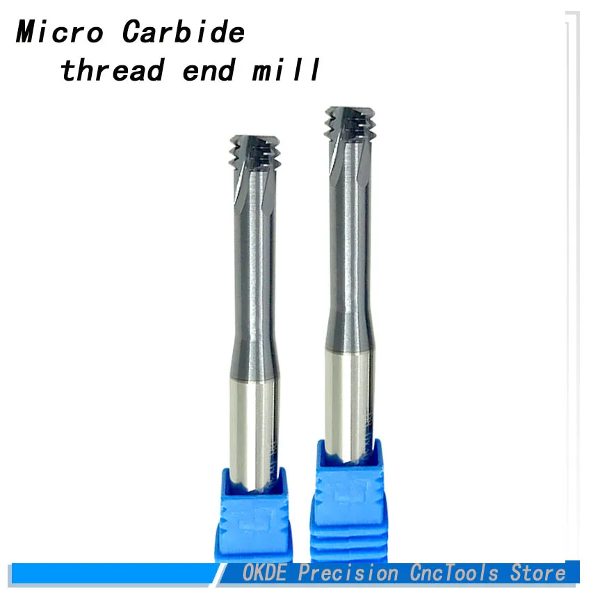 micro Carbide thread end mill M1 M1.2 M1.4 M1.6 M2 M2.5 M3 M4 M5 M6 M8