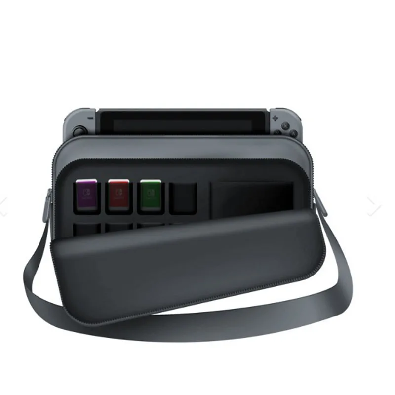 Дорожная сумка удерживает консоль переключения игр Joy-Cons и аксессуары, рюкзак и сумка для хранения kingd Switch серого цвета