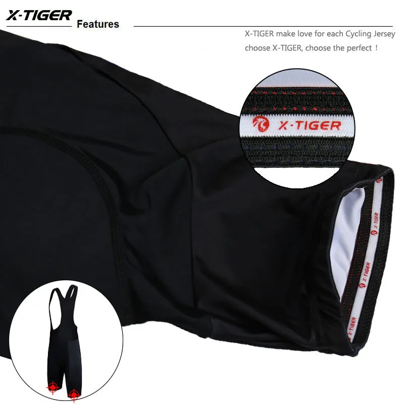 X-tiger, женские классические черные шорты Coolmax с 3D подкладкой, велосипедные шорты для шоссейного велосипеда, шорты Ciclismo, лайкра, противоударные шорты для велосипедистов MTB