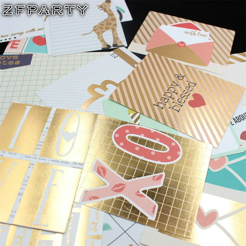 

ZFPARTY 20pcs happy&blessed Colorful Cardstock Die Cuts for Scrapbooking Happy Planner/Card Making/Journaling Project DIY