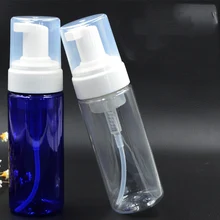 150 мл Прозрачный пустой пластиковый ПЭТ насосный дозатор для пены мусс для умывания диспенсер для мыла и шампуня бутылки косметический контейнер