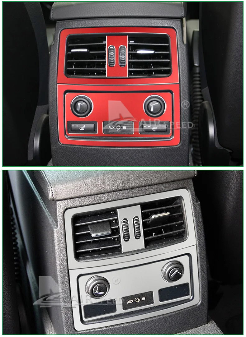  BMW E60 2005-2010 Car Rear Air Conditioning Outlet Vents Frame Cigarette Lighter Cover Decor 5 Series Accessories (7)