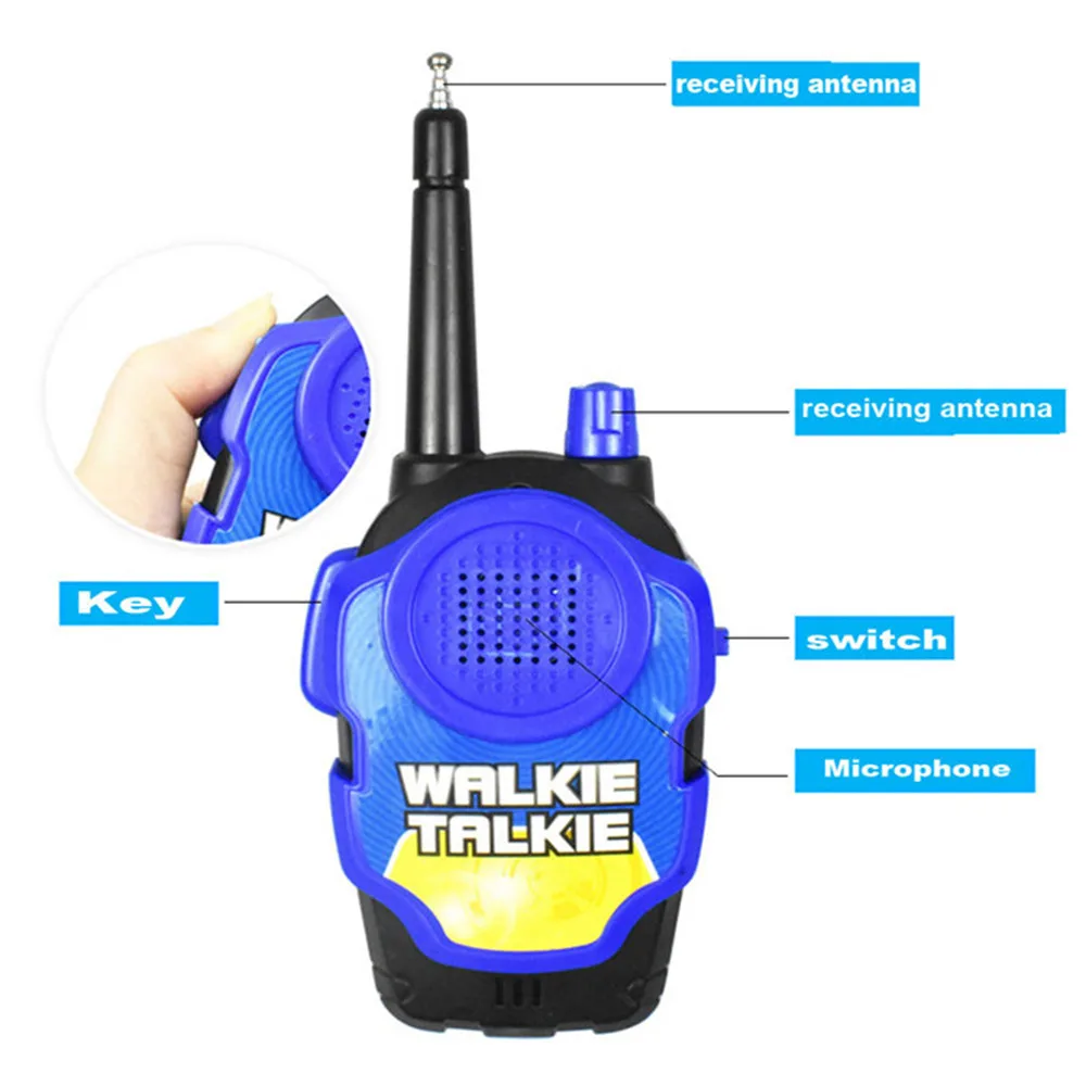 Детские игрушки беспроводной домофон 2 шт двухстороннее радио 100 м в пределах беспроводной рации Детские Портативные интерактивные электронные игрушки