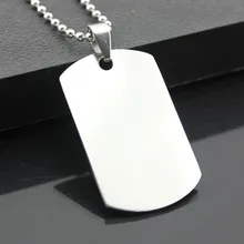 316L нержавеющая сталь двойные американские солдатики титановая сталь бирка для собак цепь