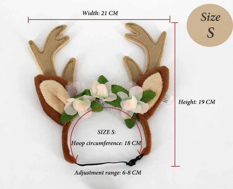 Pet Hair Band Christmas Elk Head Hoop Hair Accessories for Cats Dogs Christmas Decoration for Pets Good Quality