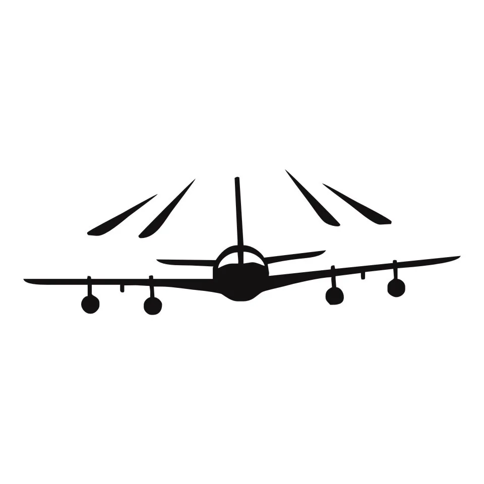 Cunymagos Airplane Fly Plane Fashion Decor Stickers Decals Car Styling Creative Fashion Car Window Wall Door Stickers 16.45 (3)