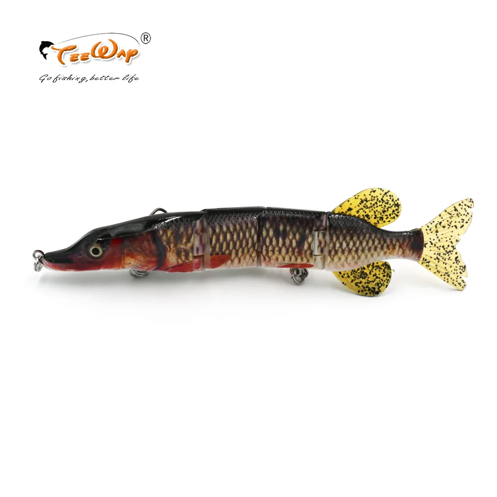 Teeway 1 шт. 26 см 108 г рыболовные приманки 4 Сегменты Swimbait Crankbait жесткая приманка для рыбалки с Искусственные Крючки рыболовные воблеры