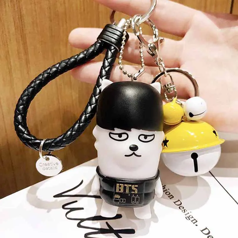 Корея креативный BTS пуленепробиваемый Мальчики мультфильм куклы брелоки для женщин и мужчин сумки для автомобиля брелок для телефона брелоки - Цвет: Type 6