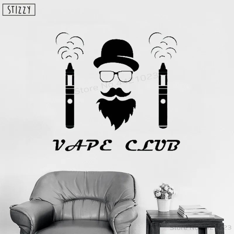 Настенная Наклейка stizzy Vapeshop виниловые наклейки на стену съемные окна Интерьер Vape