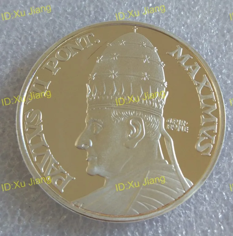 40 мм Павел VI папа вантикан серебро посеребренный сувенир монета медаль Бишоп Рима и лидер во всем мире католической церкви