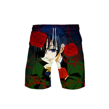 

Black Butler 3D Beach Shorts Men 2019 Fashion Summer Casual Shorts Fashion Hip Hop Short 3D Pants Beach Wear XXS-6XL