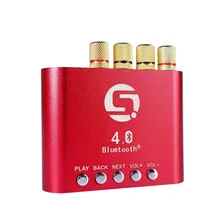 Mini 50W+50W Stereo Hifi Bluetooth Power AMP Amplifier Audio Headphone (Red)
