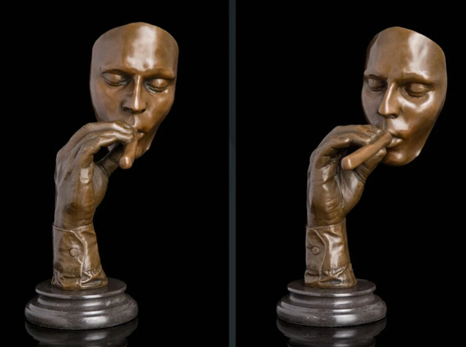 

Art Deco Sculpture Man Smoking Creative Bronze Statue Signed R0711 Discount 35%