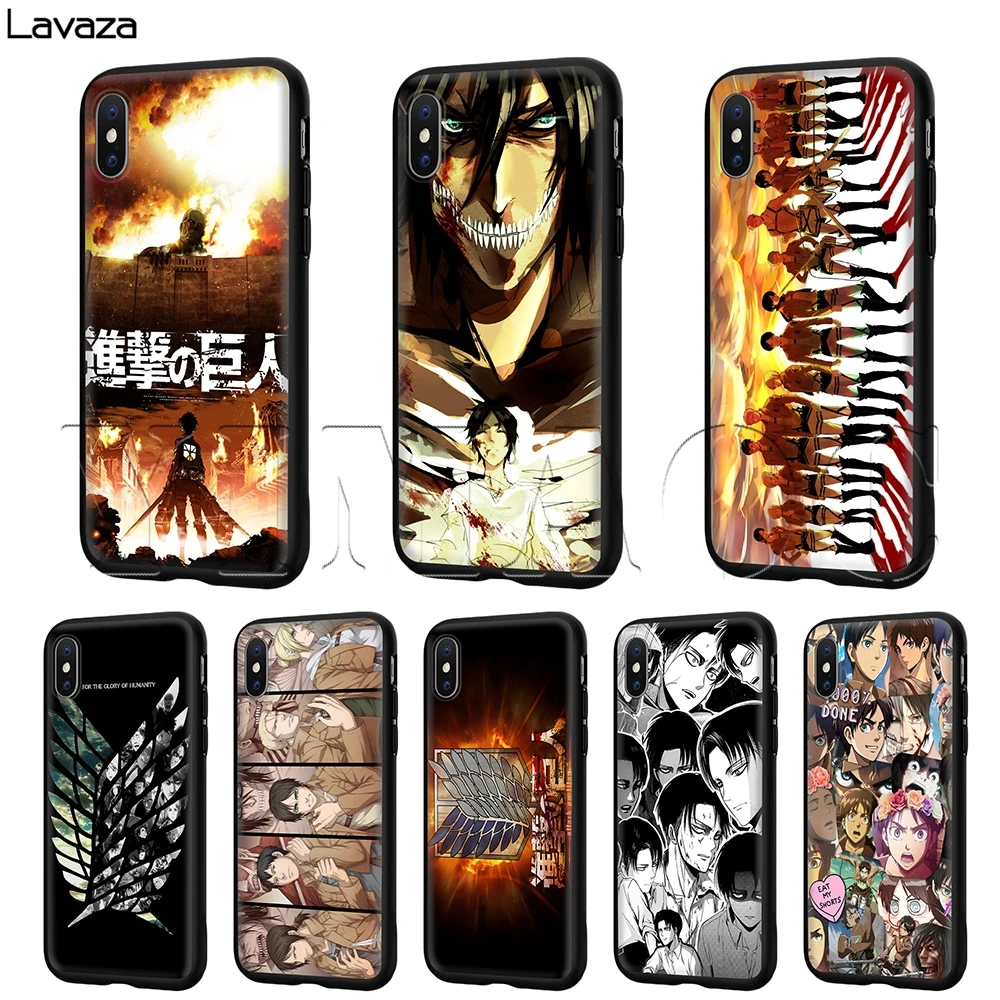 Lavaza Attack On Titan Case for iPhone 11 Pro XS Max XR X 8 7 6 6S Plus 5 5s se |