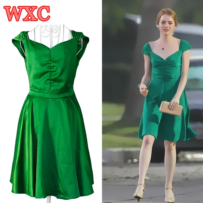la la land emma stone mia green dress cosplay costume backless beauty women vintage dresses summer party prom dress vestidos wxc - Partyland Halloween Costumes la la land emma stone mia green dress cosplay costume backless beauty women vintage dresses summer party prom dress vestidos wxc - Partyland Halloween Costumes
