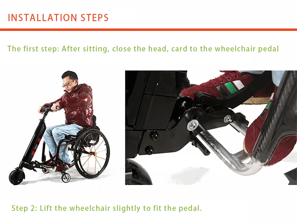 Clearance 36V 300W Electric Wheelchair Tractor 8 inch Handcycle Handbike DIY Electric Wheelchair Drive Head with 36V 210wh Battery 6 Clearance 36V 300W Electric Wheelchair Tractor 8 inch Handcycle Handbike DIY Electric Wheelchair Drive Head with 36V 210wh Battery 6