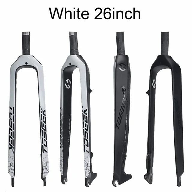 TOSEEK Full 3K Carbon Fiber Mountain Bike Fork 26ER/27.5ER/29ER Top