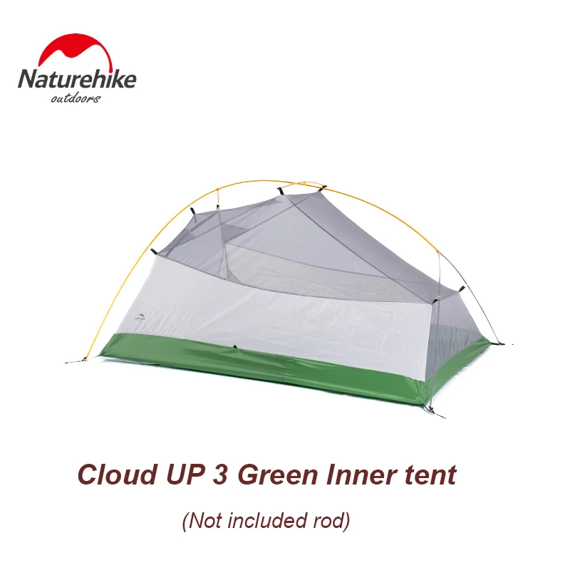 Naturehike открытый облако вверх 1 2 3 серии cloudup 2 обновления Палатка аксессуары палатка стержень палатка полюс Внутренняя палатка - Цвет: 3 green inner tent