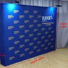 Пользовательские 3X4 ткань всплывающие 230X300 см выставочный стенд баннер 8*10 футов( в Корею, Малайзию, Сингапур, Японию