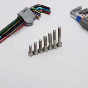 Тонизирующие титановые винты GR5 крепежные метрические титановые M8 шестигранные торцевые болты 1 шт. - изображение