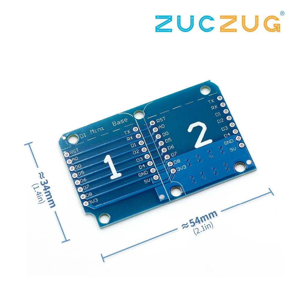 

Double Socket Dual Base Shield for Wemos D1 Mini NodeMCU ESP8266 Diy PCB D1 Expansion board