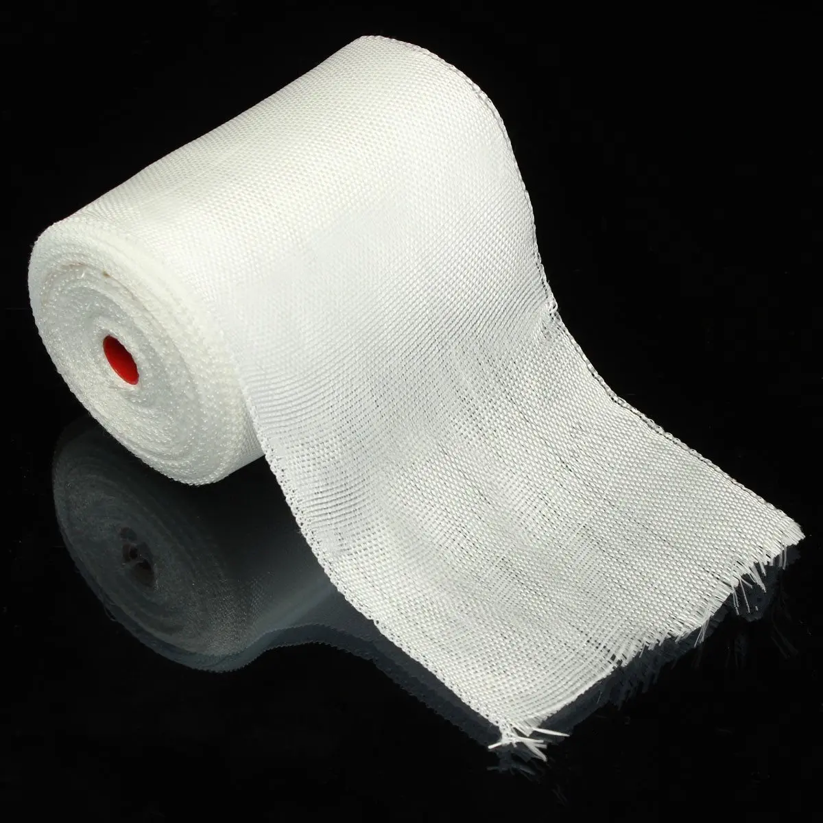 1 рулон, белая Стекловолоконная тканевая лента, е-стекло шириной 10 см х 30 м, длинноволокнистая ткань, высокая термостойкость, высокая прочность