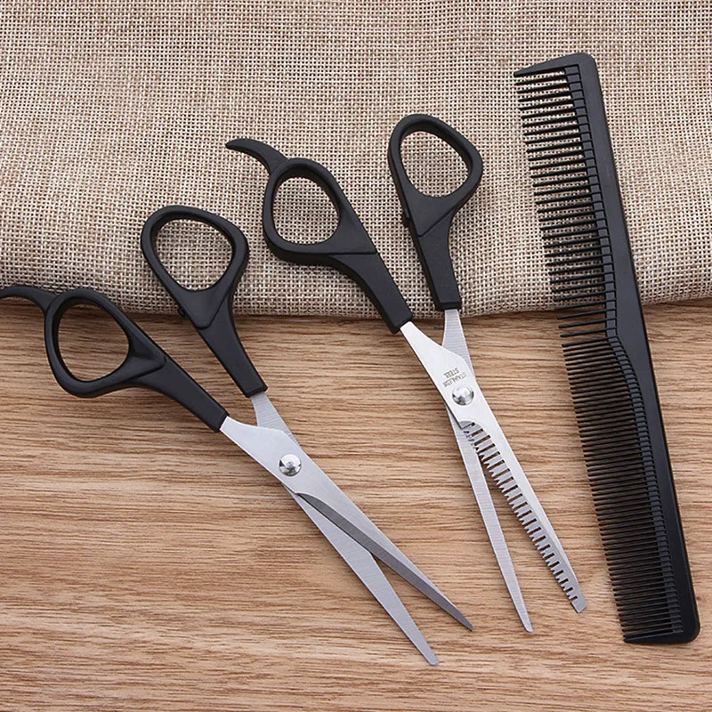 

Professional 3PC Hair scissors cutting shears Salon Barber Hair Cutting Thinning Hairdressing Set Styling Tool Hairdressing comb