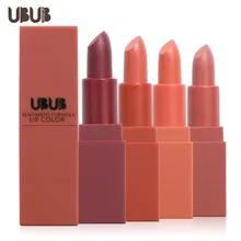 Губная помада мате Губная помада Увлажняющий коврик губная помада ручка водостойкий питательный для губ макияж Ubub Косметика 5 цветов