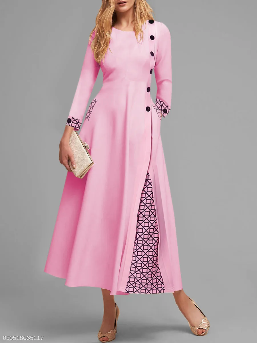 

New Africa style fashionable stretch pure color Office casual Collect waist women's dress size S M L XL XXL XXXL RJE566