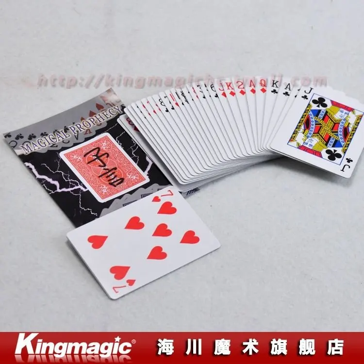 

Kingmagic Magical Prophecy original bicycle deck magic tricks close up magic Free shipping