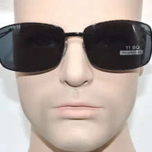 На заказ, близорукие, минус, по рецепту, поляризационные солнцезащитные очки, мужские, полый дужки, большая оправа-1-1,5-2-2,5-3-6