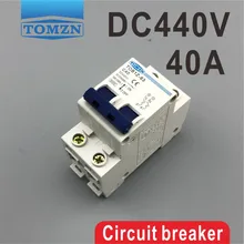 2 P 40A DC 440 V выключатель MCB C Кривая