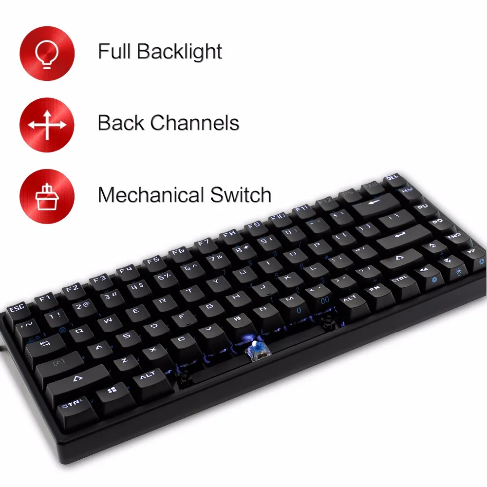 Drevo Gramr 84 Key Mechanical Keyboard Tenkeyless Black