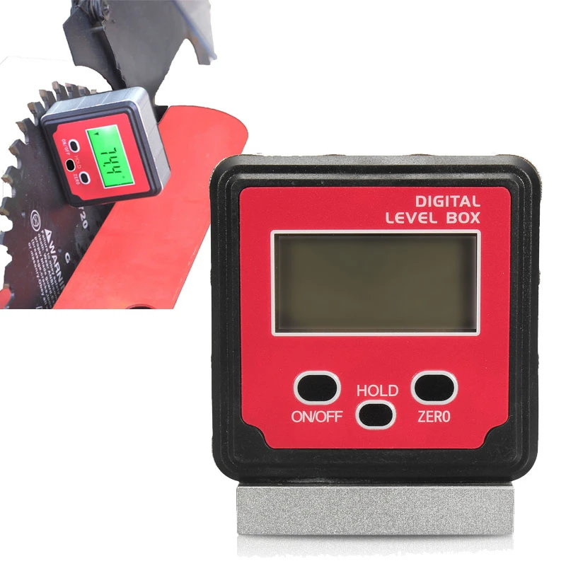 

Newest Digital Angle Finder Protractor Inclinometer Level Box Level Measuring Tool Electronic Angle Meter Gauge Magnetic Base