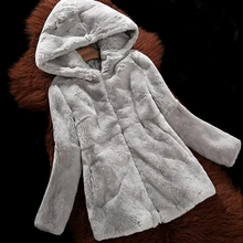 Зимняя одежда для женщин, роскошная брендовая шуба из кроличьего меха для женщин, толстовки, Женская куртка sr617