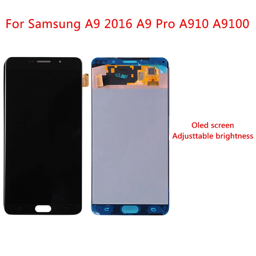 

AMOLED Display For SAMSUNG Galaxy A9 LCD Screen Touch Digitizer 2016 A9 Pro A910 A9100 Display Replacement 6.0
