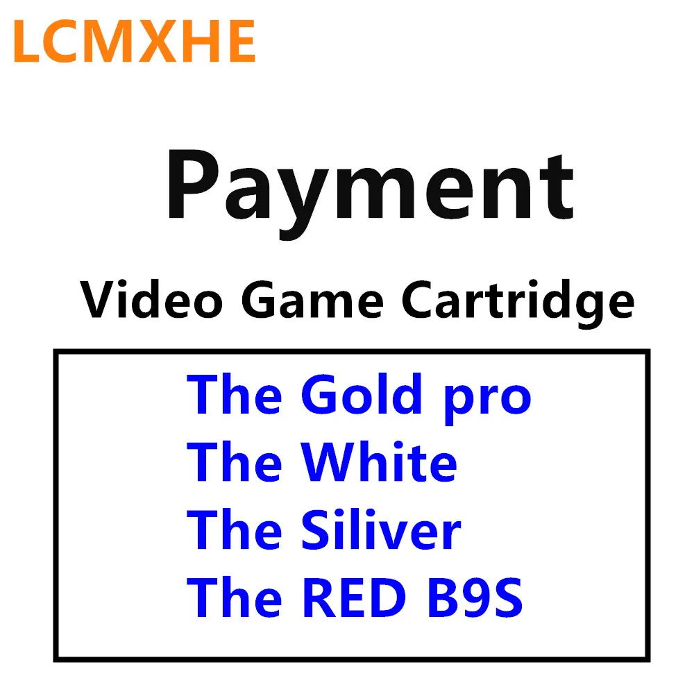 

For Video Game Cartridge (The Gold pro, the White, The Siliver and RED B9S) Original