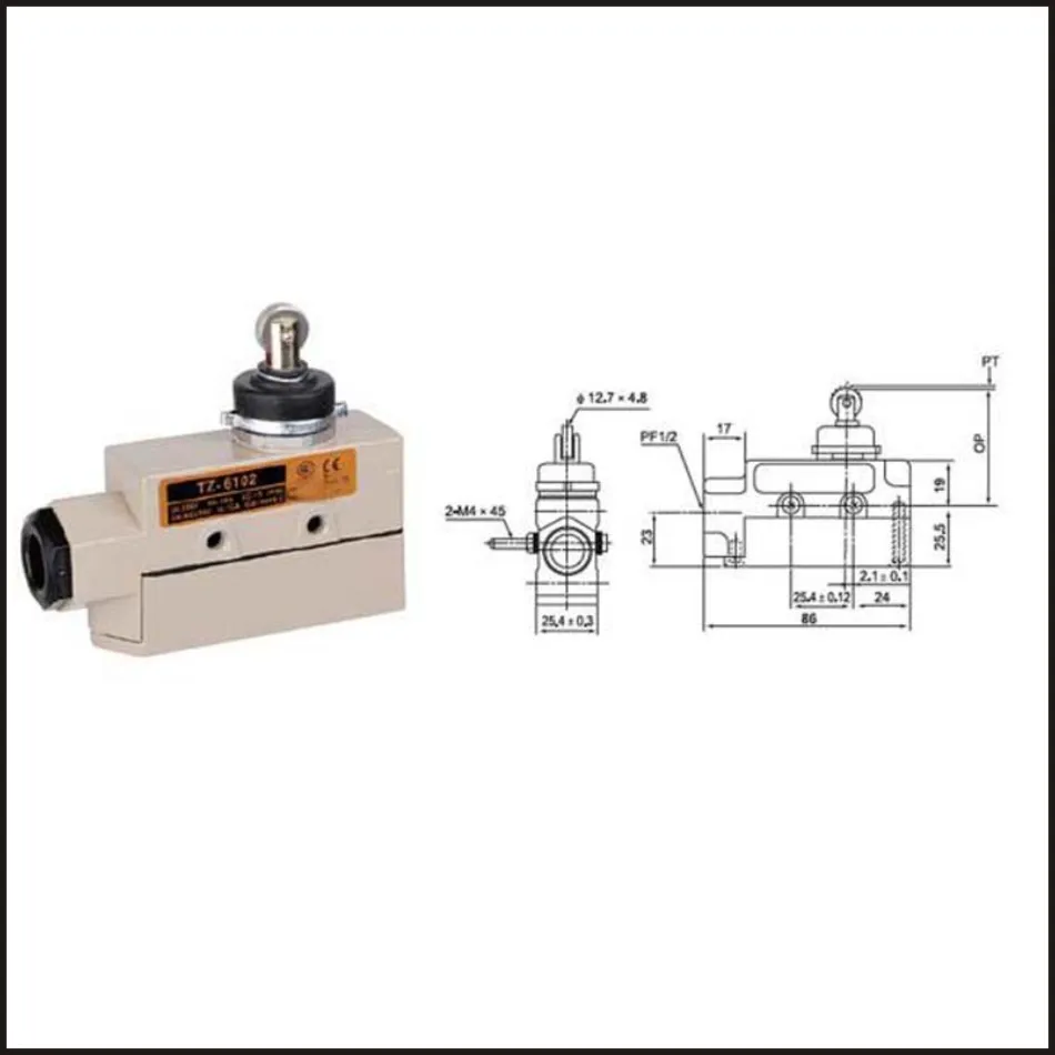 

Switch travel limit switch 15A Electrical Safety Key Interlock switch Compact Prewired sealed Limit switch TZ-6102
