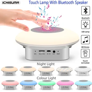 Bluetooth Speaker With Night Lamp LED Light RGB Colorful Music Speaker Bluetooth 4.2 Wireless Speaker