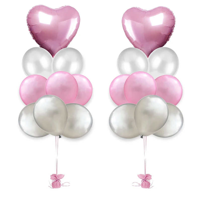 18Pcs Wedding Party Decoration Rose Gold Red Balloons Heart Foil Balloons Happy Birthday Latex Balloons Kids Favors Baby Shower 18Pcs Wedding Party Decoration Rose Gold Red Balloons Heart Foil Balloons Happy Birthday Latex Balloons Kids Favors Baby Shower