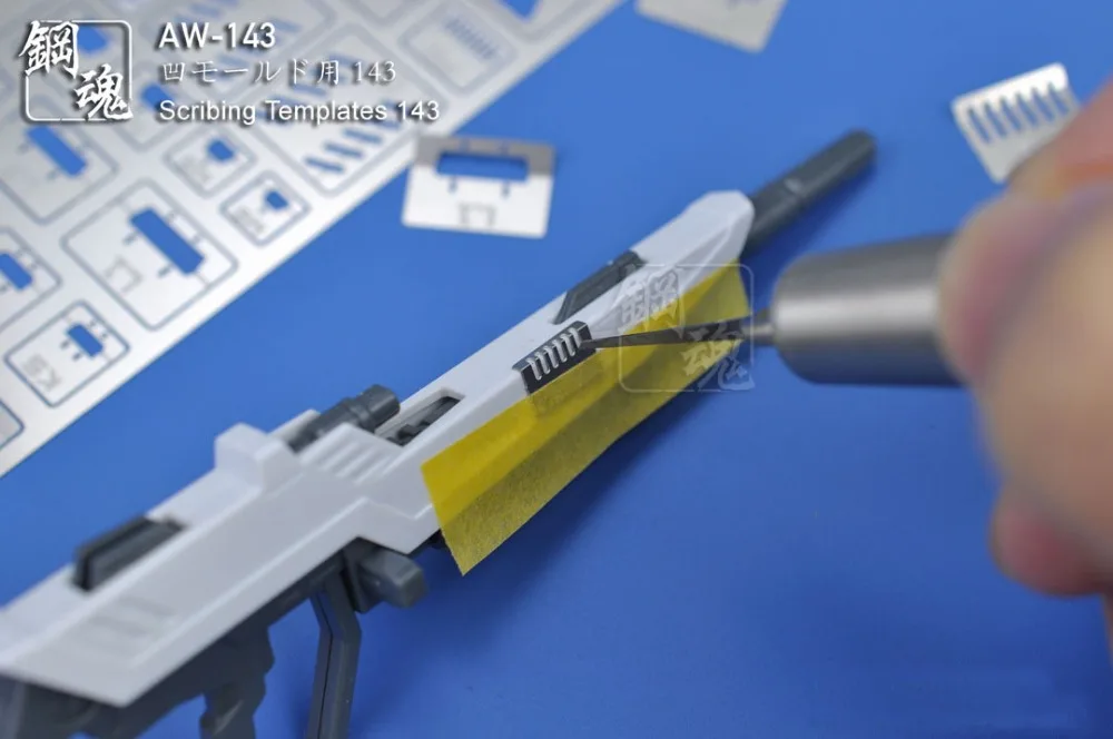Травление частей для Gundam Scribing шаблоны AW143 фото-травленые листы(PE) принимаются оптом