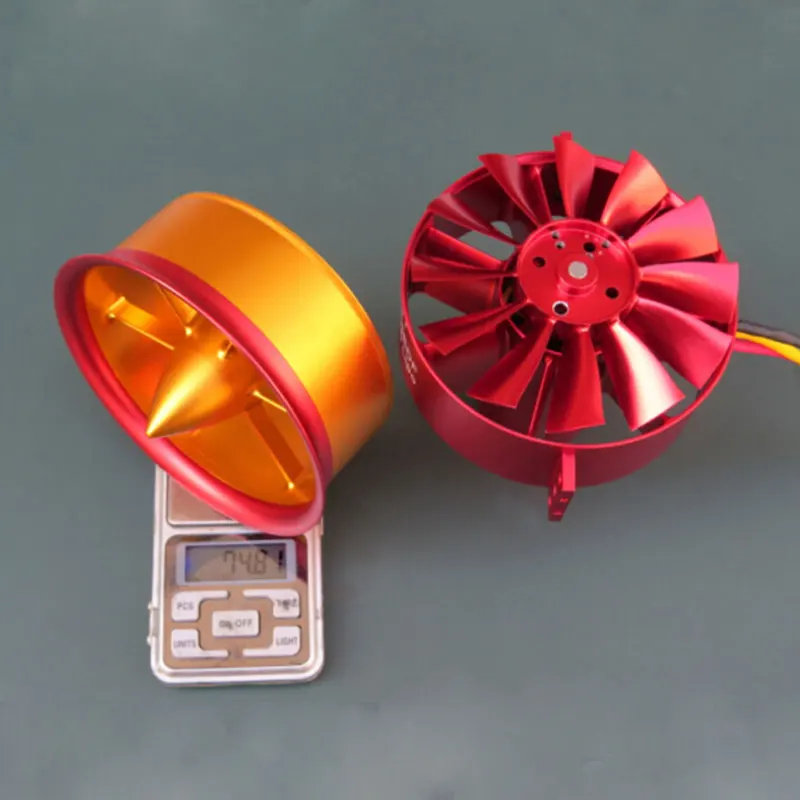 Горячая распродажа Metal JP 105mm Ducted Fan EDF 12 Blade 12s Lipo Motor Electric для модели самолета