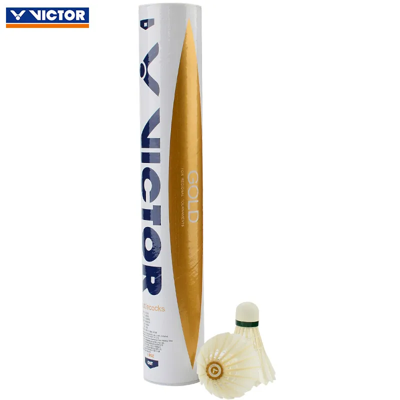 

Original Victor Badminton Shuttlecock High Level Gold For Tournament Shuttlecocks Feather Shuttlecock Ball