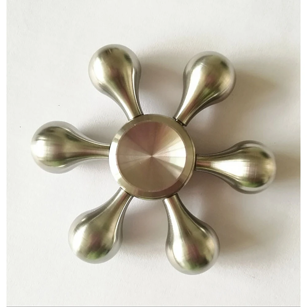 Fidget Spinner Brass Metal EDC Finger Spinner Anti Stress Hand Spinner For Autism ADHD Toys Gift Spinning Top Fidget Toys (4)