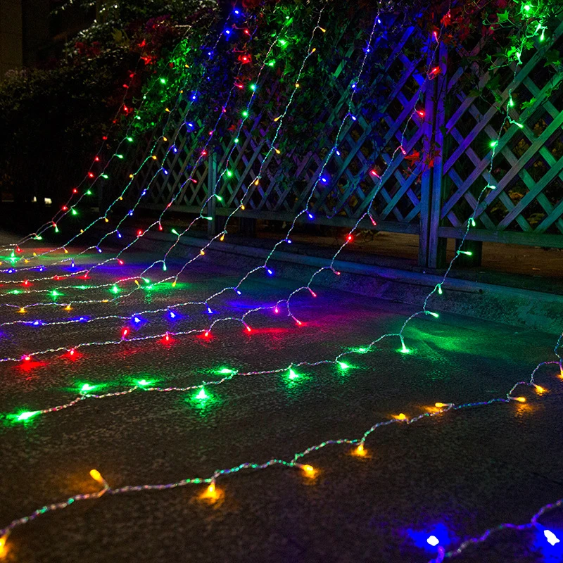 Christmas Garland LED Curtain Icicle String Light 220V Outdoor Indoor Drop LED Party Garden Stage Outdoor Decorative Xmas Light Christmas Garland LED Curtain Icicle String Light 220V Outdoor Indoor Drop LED Party Garden Stage Outdoor Decorative Xmas Light
