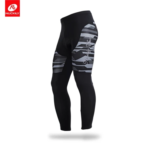 NUCKILY осенние велосипедные штаны мужские спортивные длинные колготки мягкие велосипедные брюки MD010 - Цвет: MD001-Grey