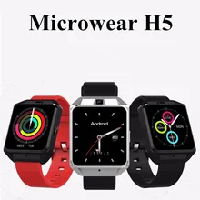 Microwear H5 4G Smartwatch Phone 1.54 inch MTK6737 Quad Core 1.1GHz 1G RAM 8G ROM GPS WiFi Heart Rate / Sleep Monitor